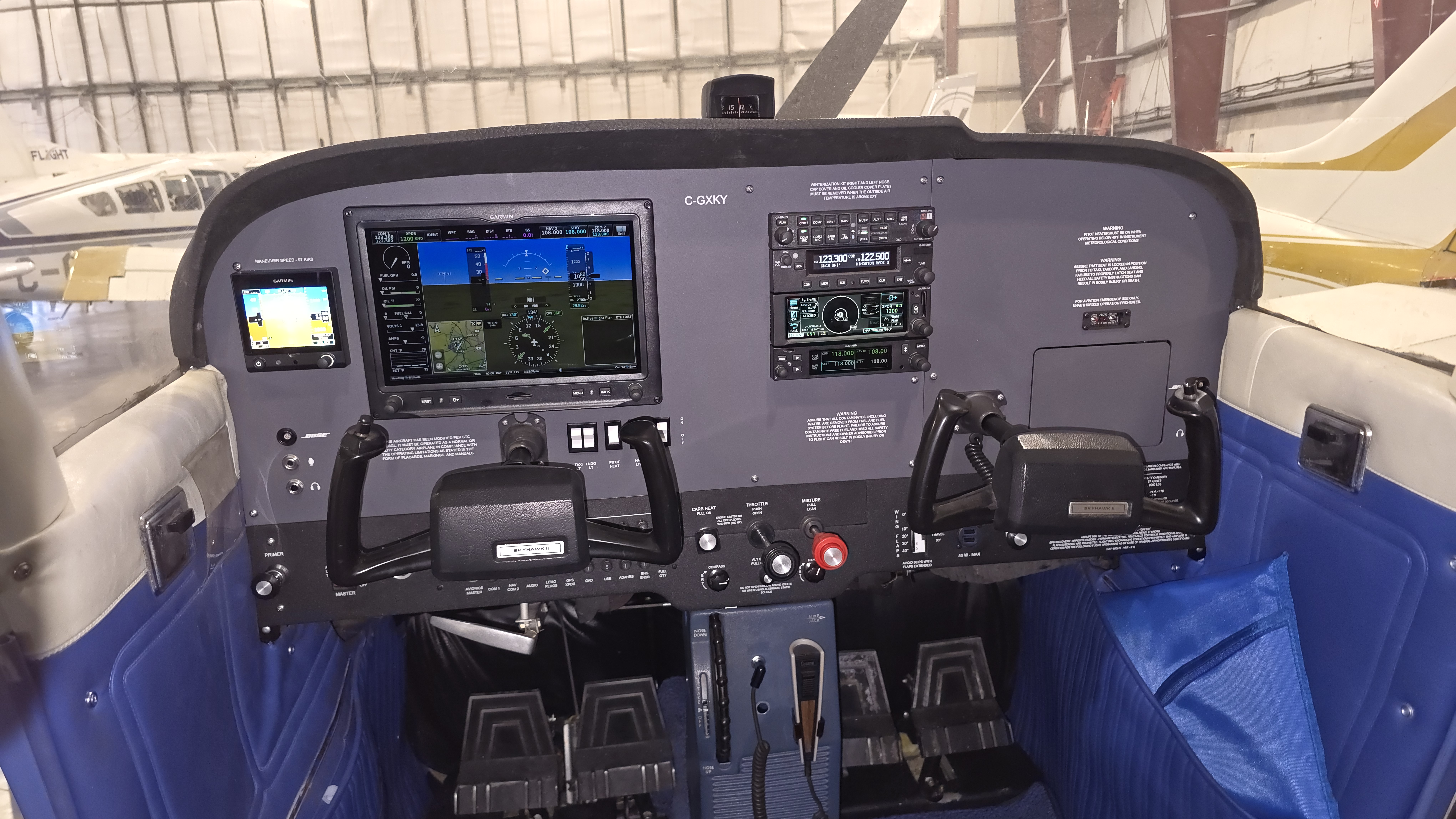Cessna 172N — G3X Touch centred panel